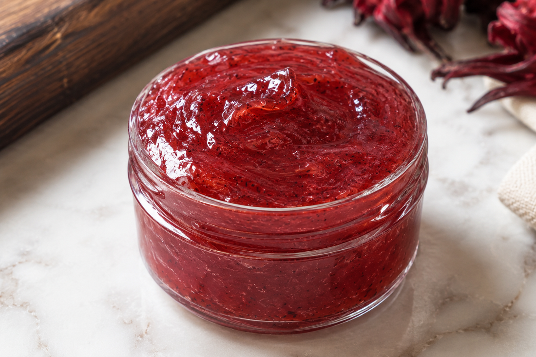 DIY Hibiscus & Flaxseed Hair Gel for Dry, Frizzy Hair