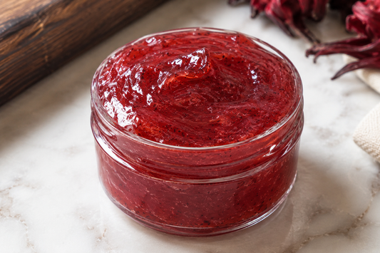 DIY Hibiscus & Flaxseed Hair Gel for Dry, Frizzy Hair