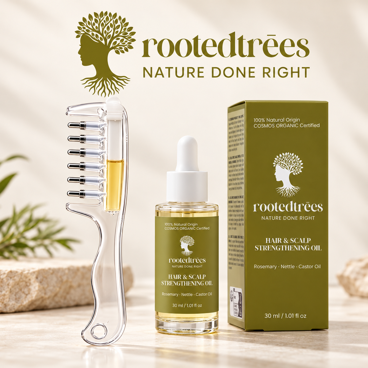 Scalp Oil Applicator Comb